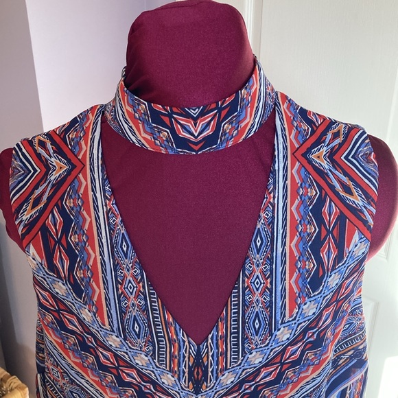 ALYX XL Sleeveless Y2K Blouse with choker neck. - Picture 3 of 12